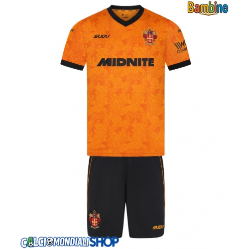 Maglie da calcio Wolves Prima Maglia Bambino 2026-27 Manica Corta + Pantaloni corti)